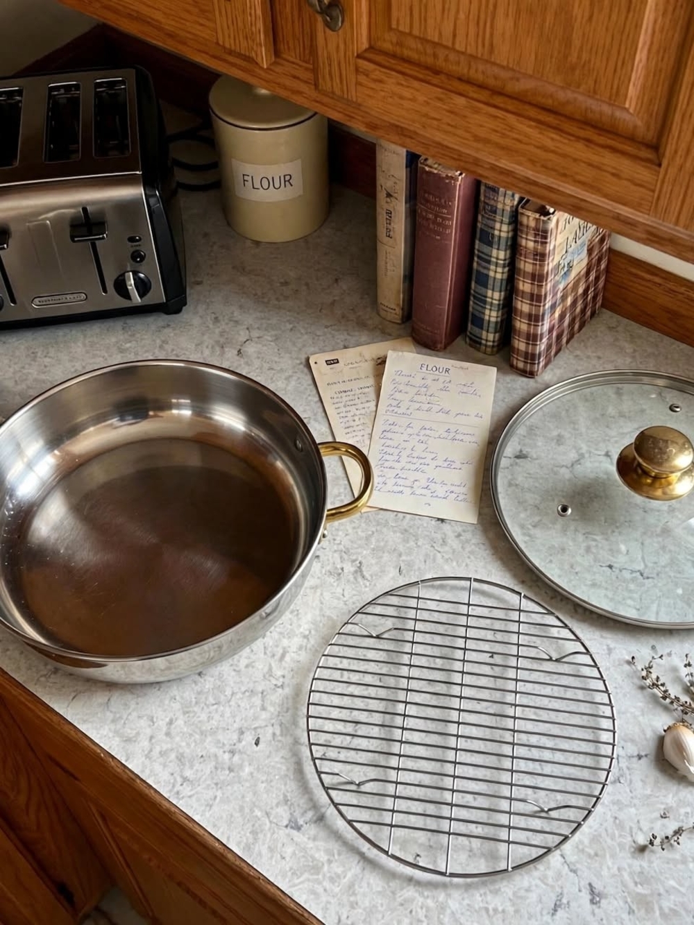 Command Performance Gold 11" Everyday Chef Pan Lid & Rack Vintage HSN NIB